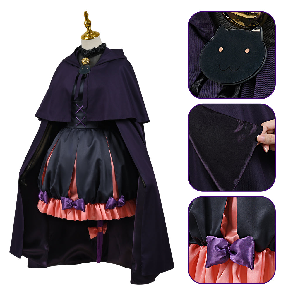 Lycoris Recoil Inoue Takina Cosplay Costume Halloween Witch Dress Costume Full Sets with Hat