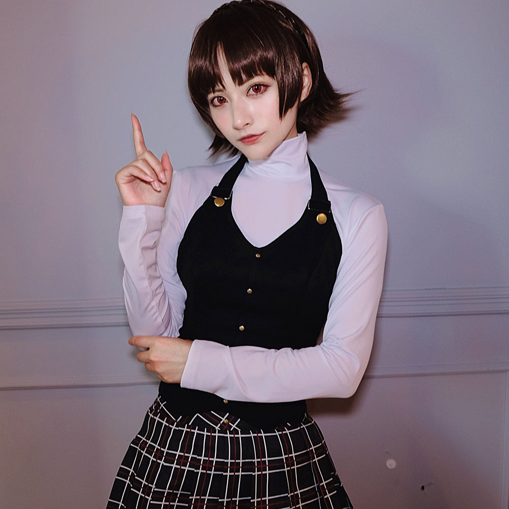 Persona 5 P5 Makoto Niijima Cosplay Costume School Uniform Dress