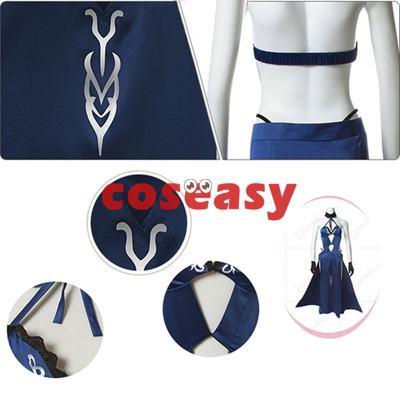 Fate Grand Order FGO Black Saber Cosplay Costume With Cloak Coat